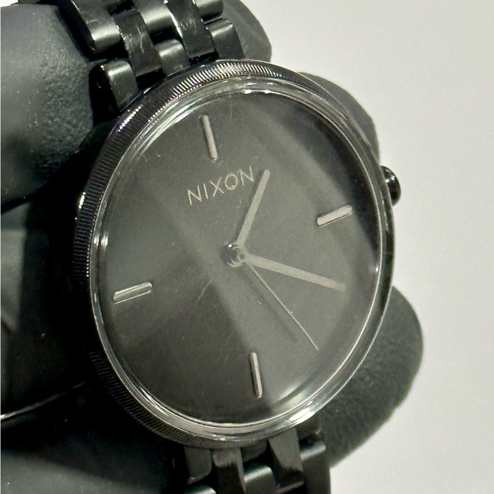 Nixon The VIX Rosé All Day Black Stainless Steel Minimalist Unisex 35mm Watch